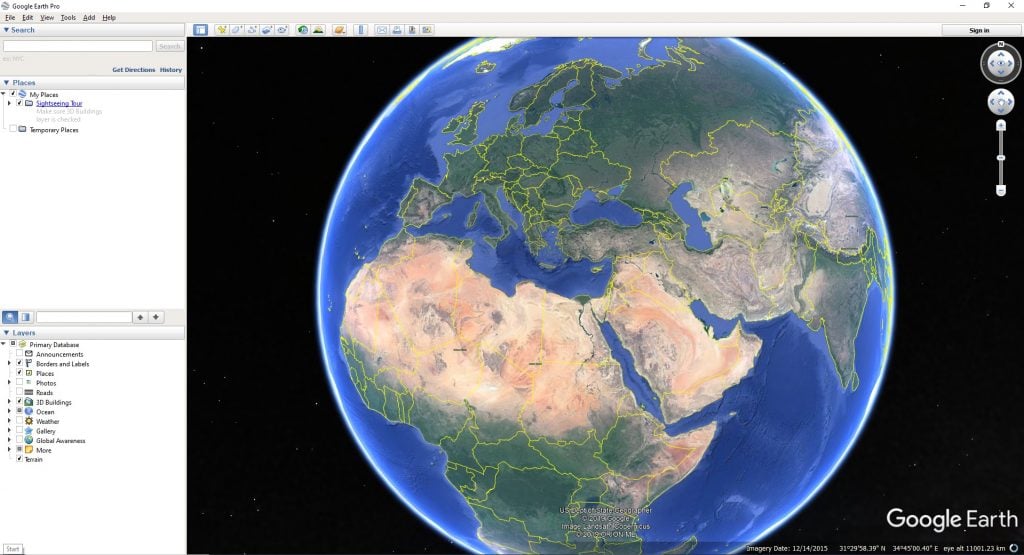 latest google earth pro version
